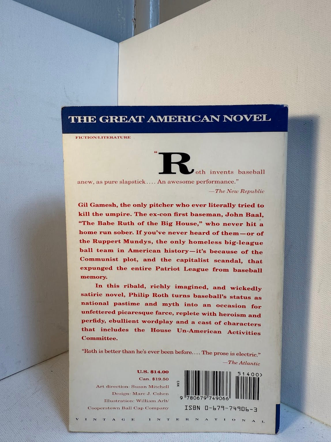 The Great American Novel by Philip Roth