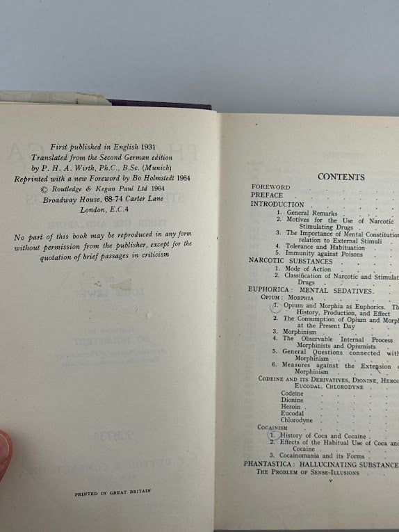 Phantastica, Narcotic and Stimulating Drugs by Louis Lewin
