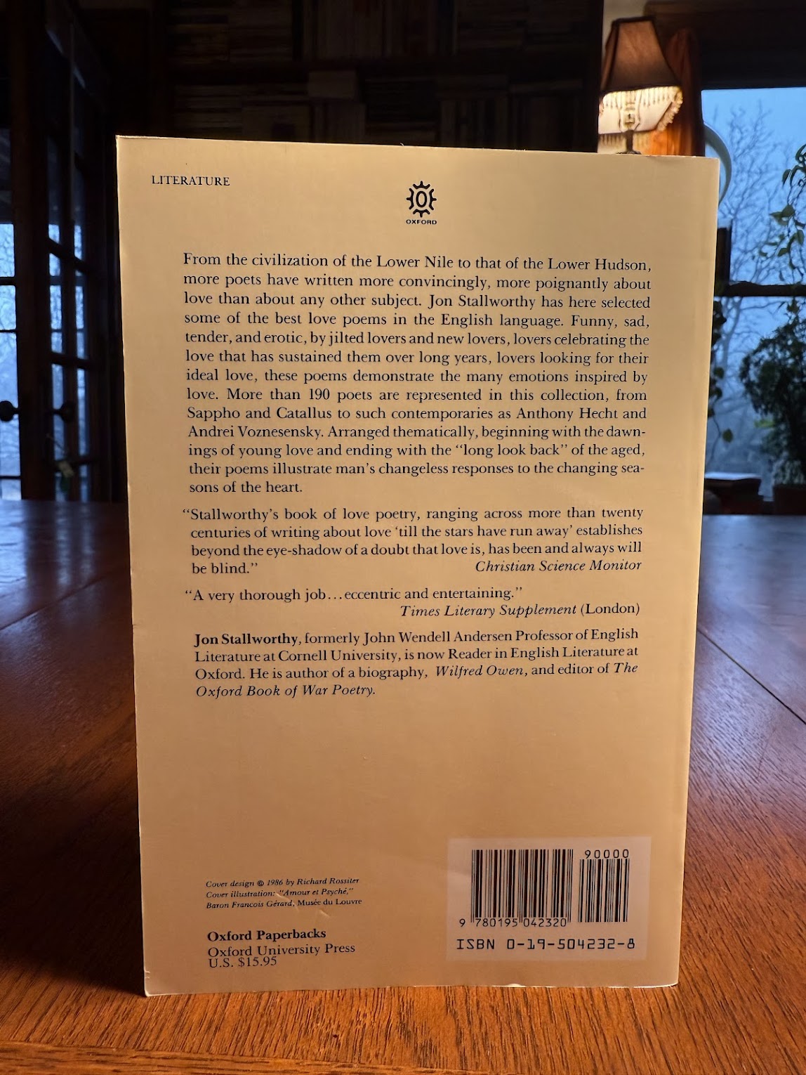 A Book of Love Poetry edited by Jon Stallworthy