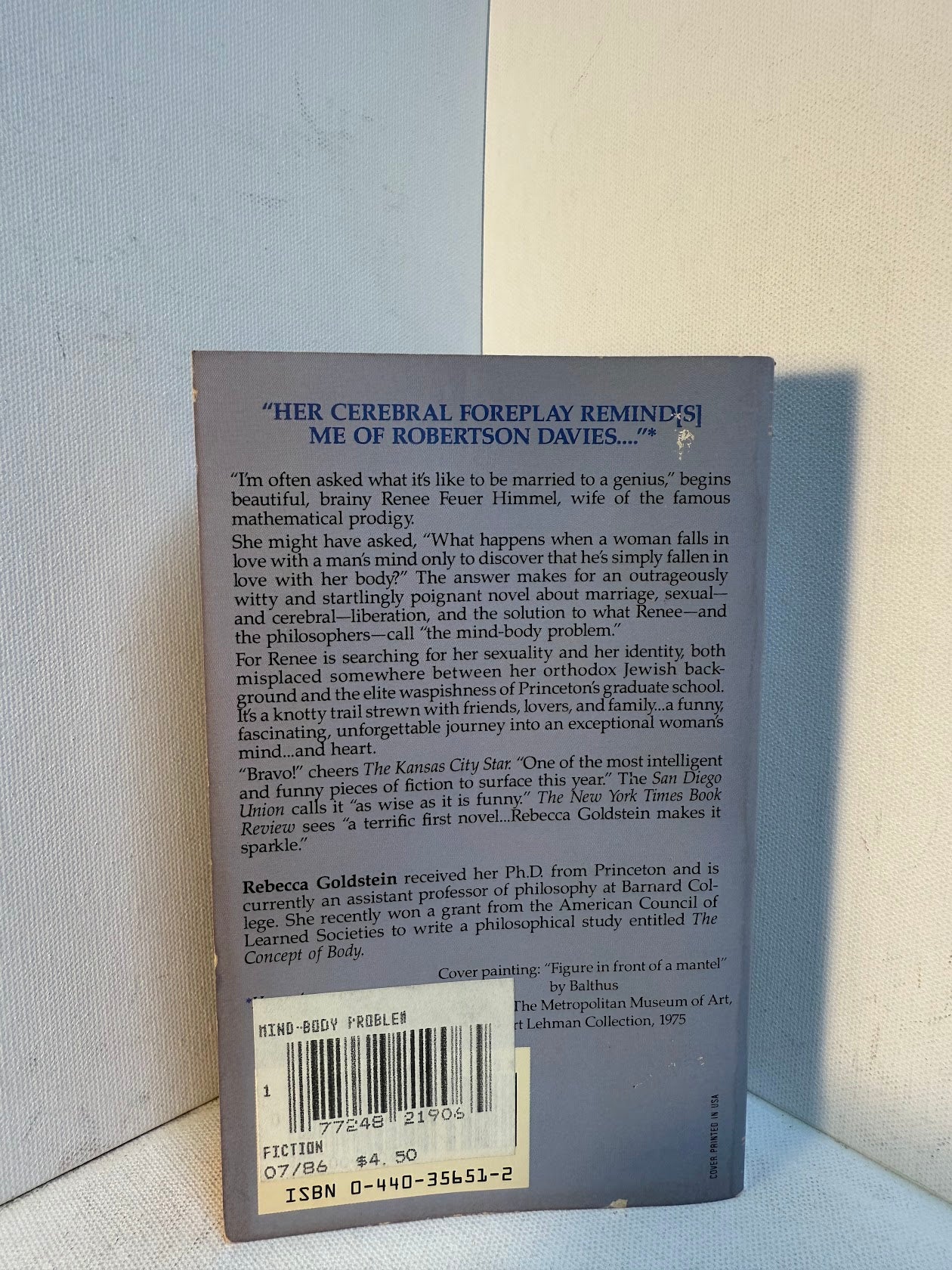 The Mind-Body Problem by Rebecca Goldstein
