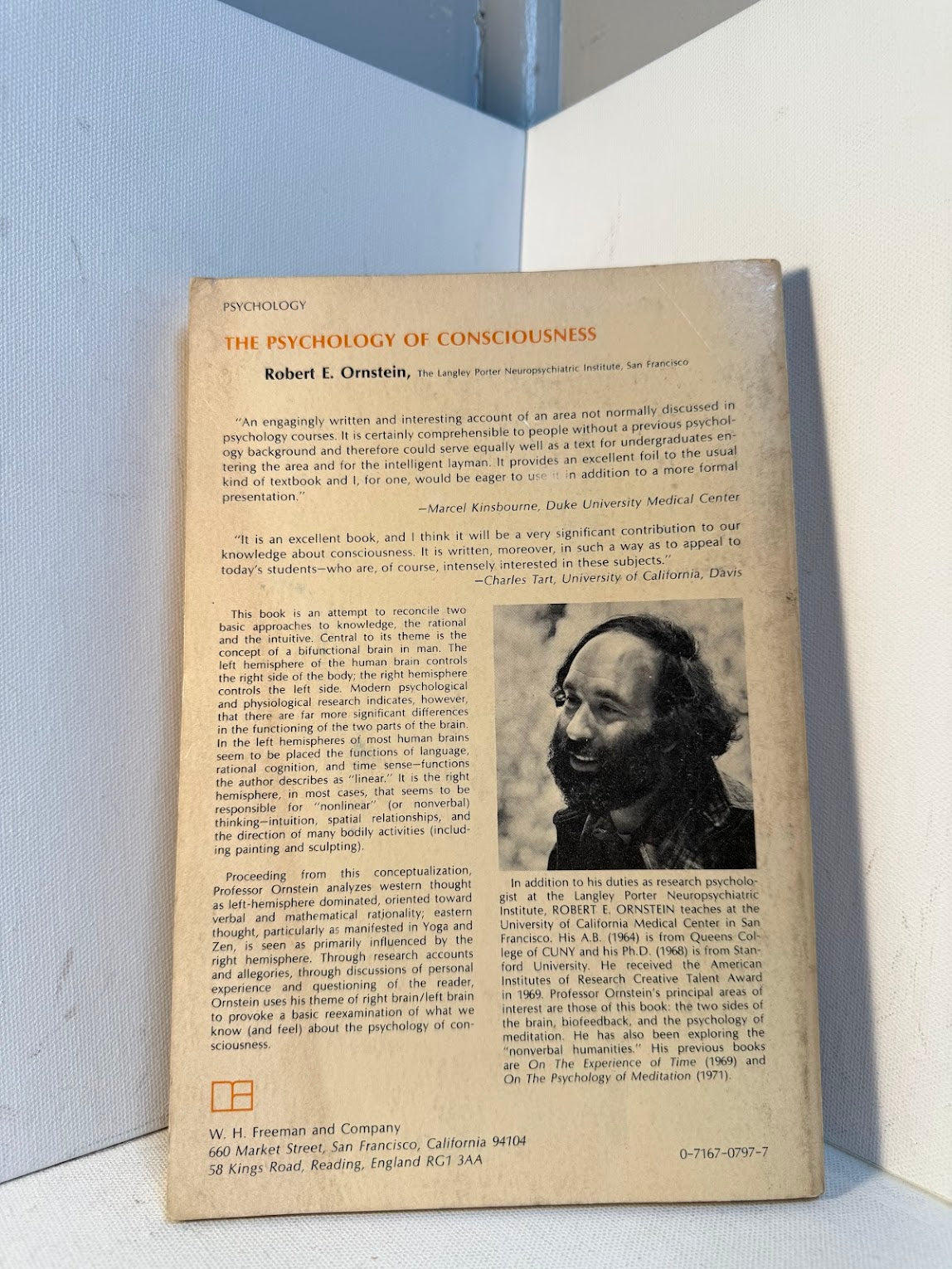 The Psychology of Consciousness by Robert E. Ornstein
