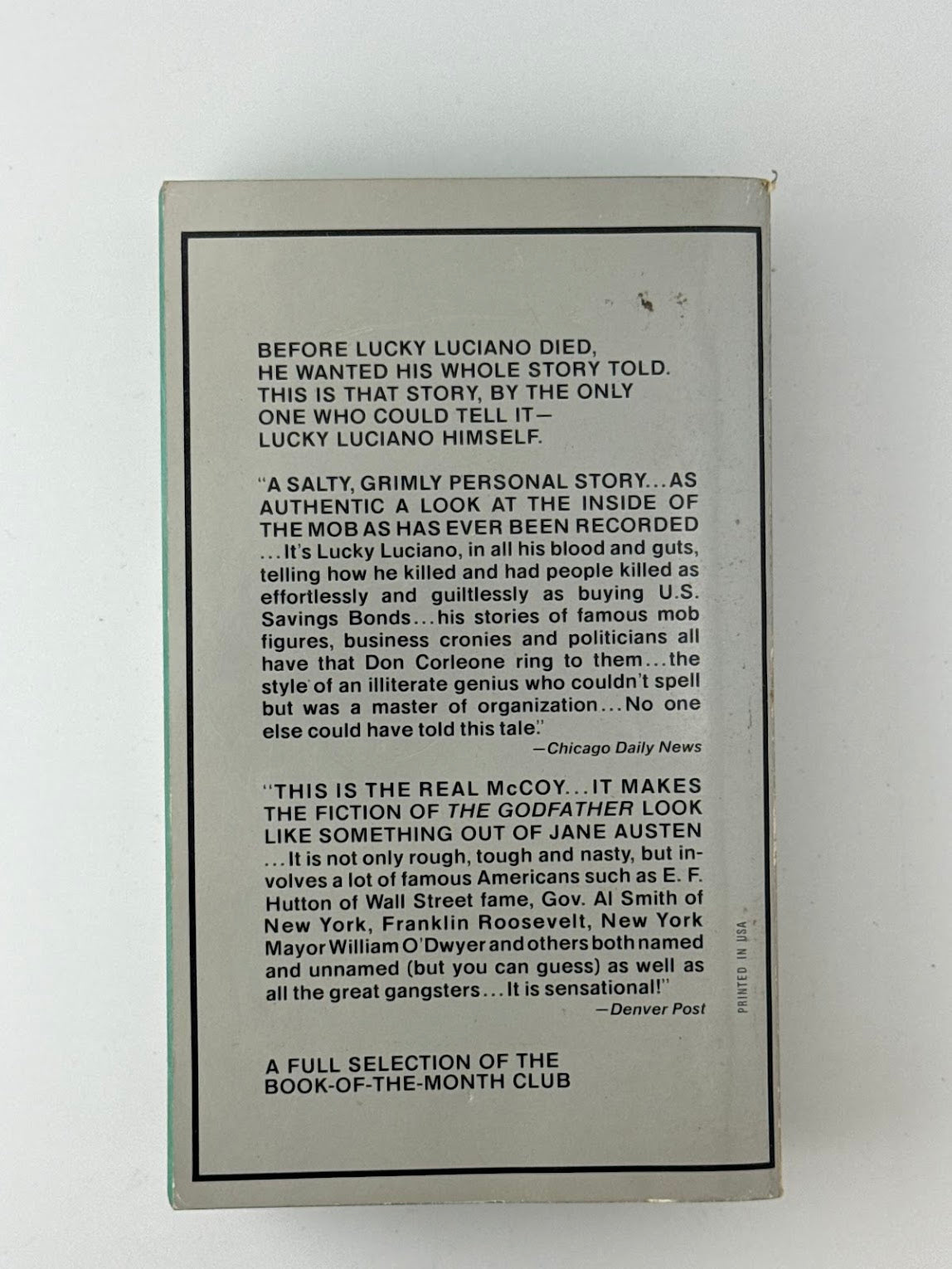 The Last Testament of Lucky Luciano