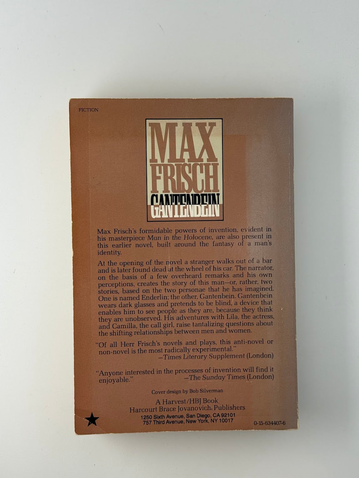 Gantenbein by Max Frisch