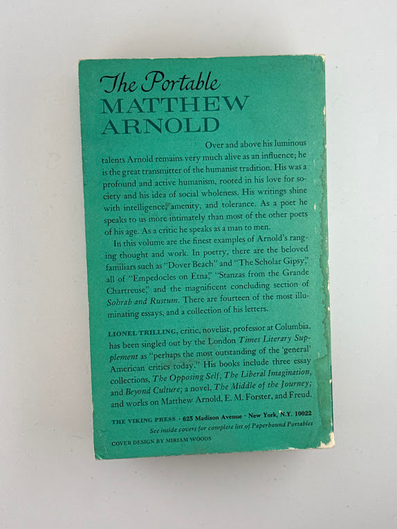 The Portable Matthew Arnold