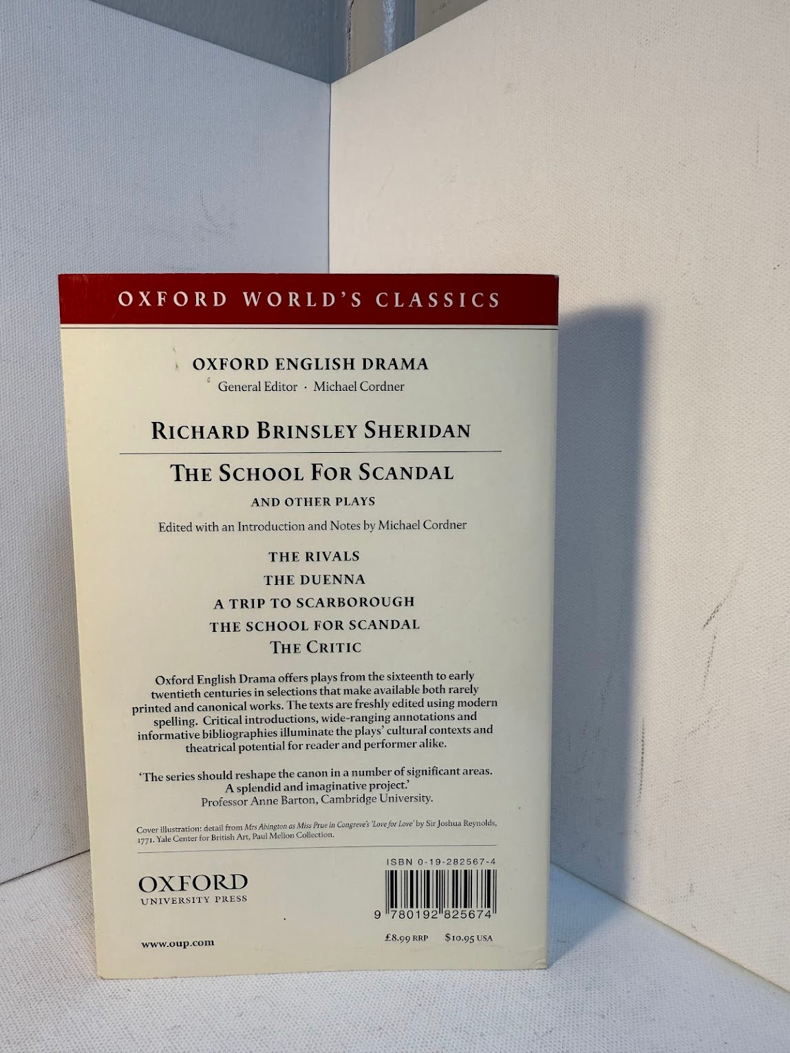 The School for Scandal and Other Plays by Richard Sheridan