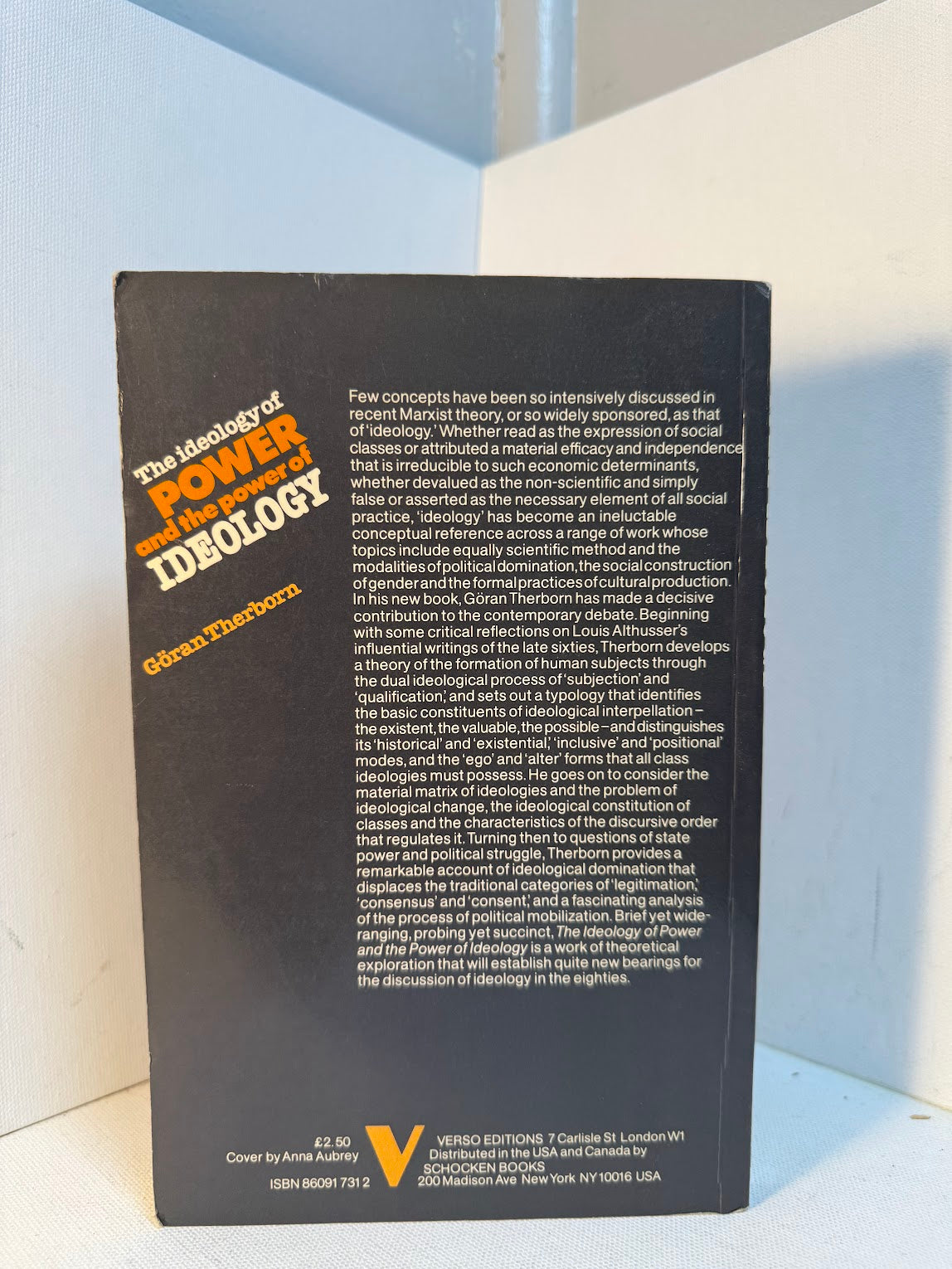 The Ideology of Power and the Power of Ideology by Goran Therborn