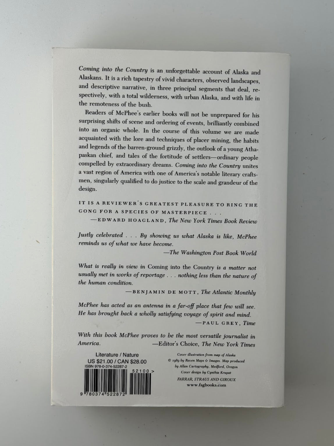 Coming Into The Country by John McPhee
