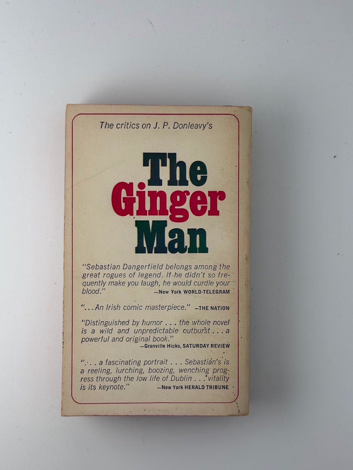 The Ginger Man by J.P. Donleavy