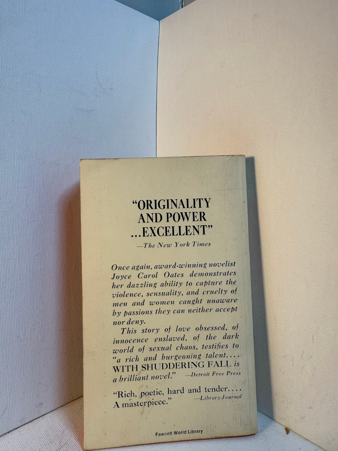 With Shuddering Fall by Joyce Carol Oates