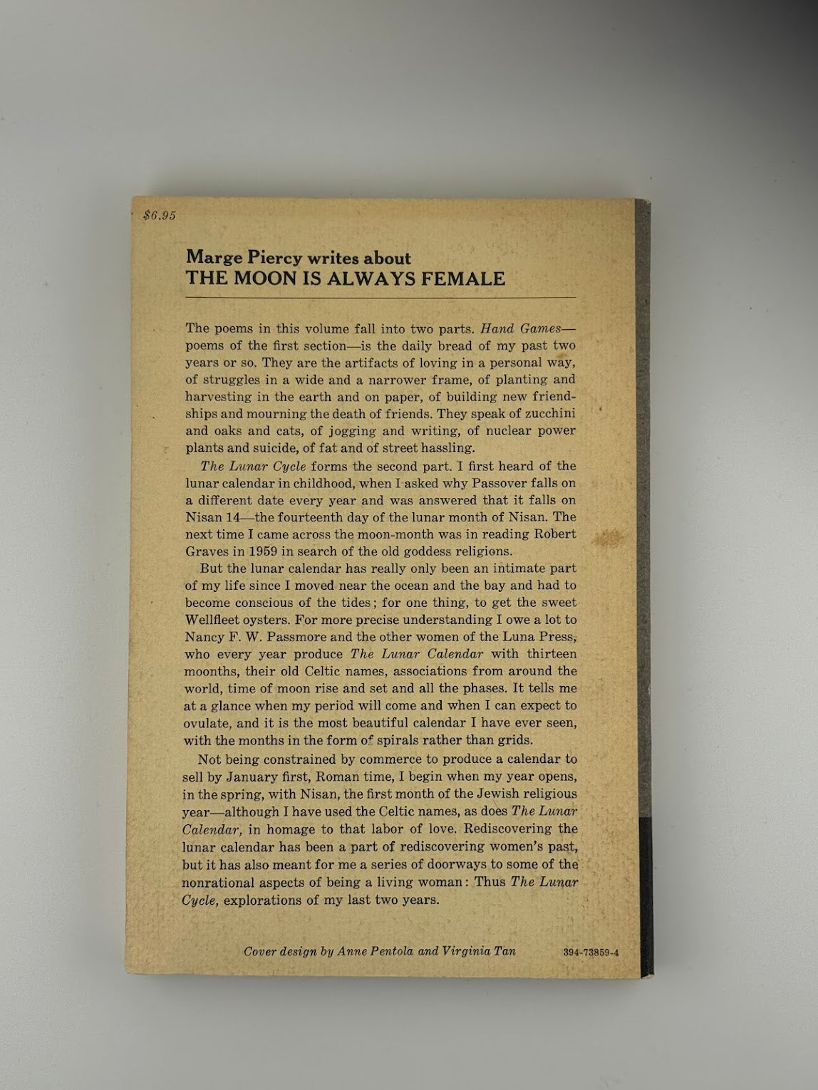 The Moon is Always Female by Marge Piercy