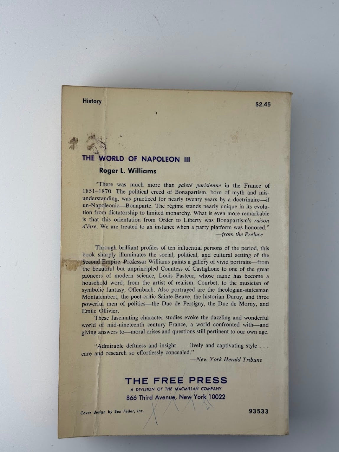 The World of Napoleon III by Roger L. Williams