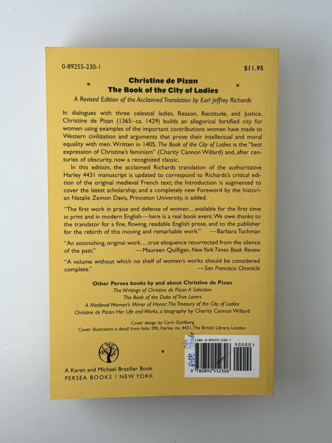 The Book of the City of Ladies by Christine de Pizan