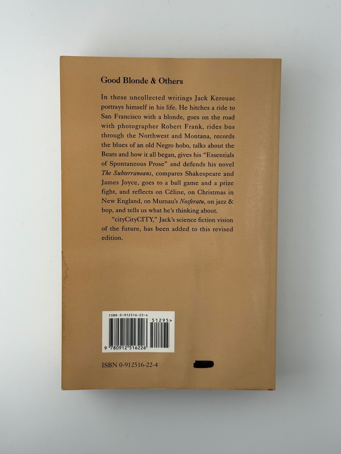 Good Blonde & Others by Jack Kerouac