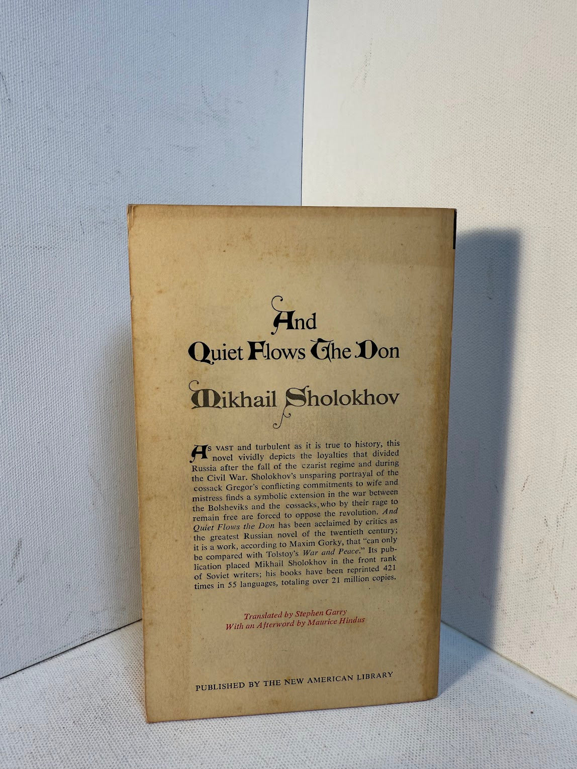 And Quiet Flows the Don by Mikhail Sholokov