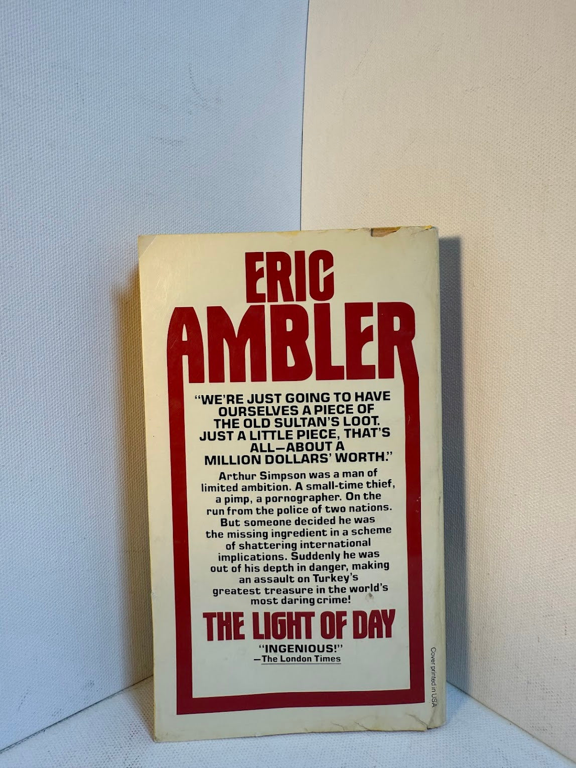 The Light of Day by Eric Ambler