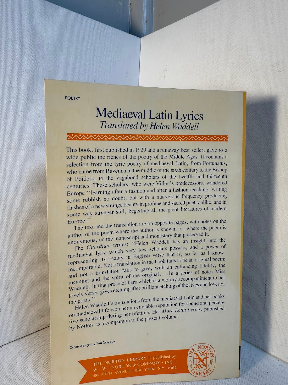 Mediaeval Latin Lyrics translated by Helen Waddell