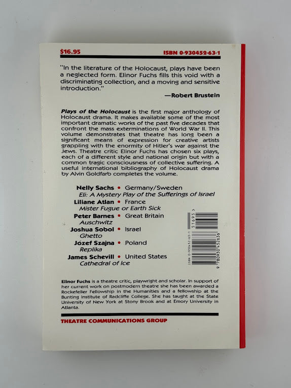 Plays of the Holocaust edited by Elinor Fuchs