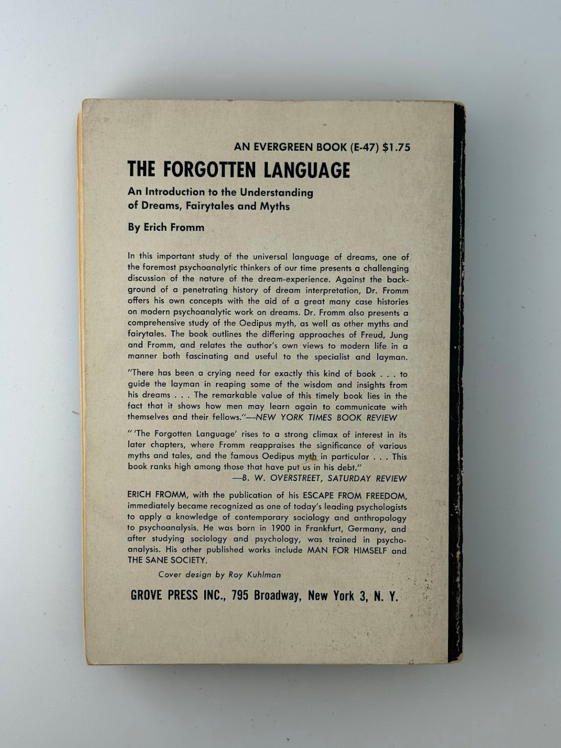 The Forgotten Language by Erich Fromm