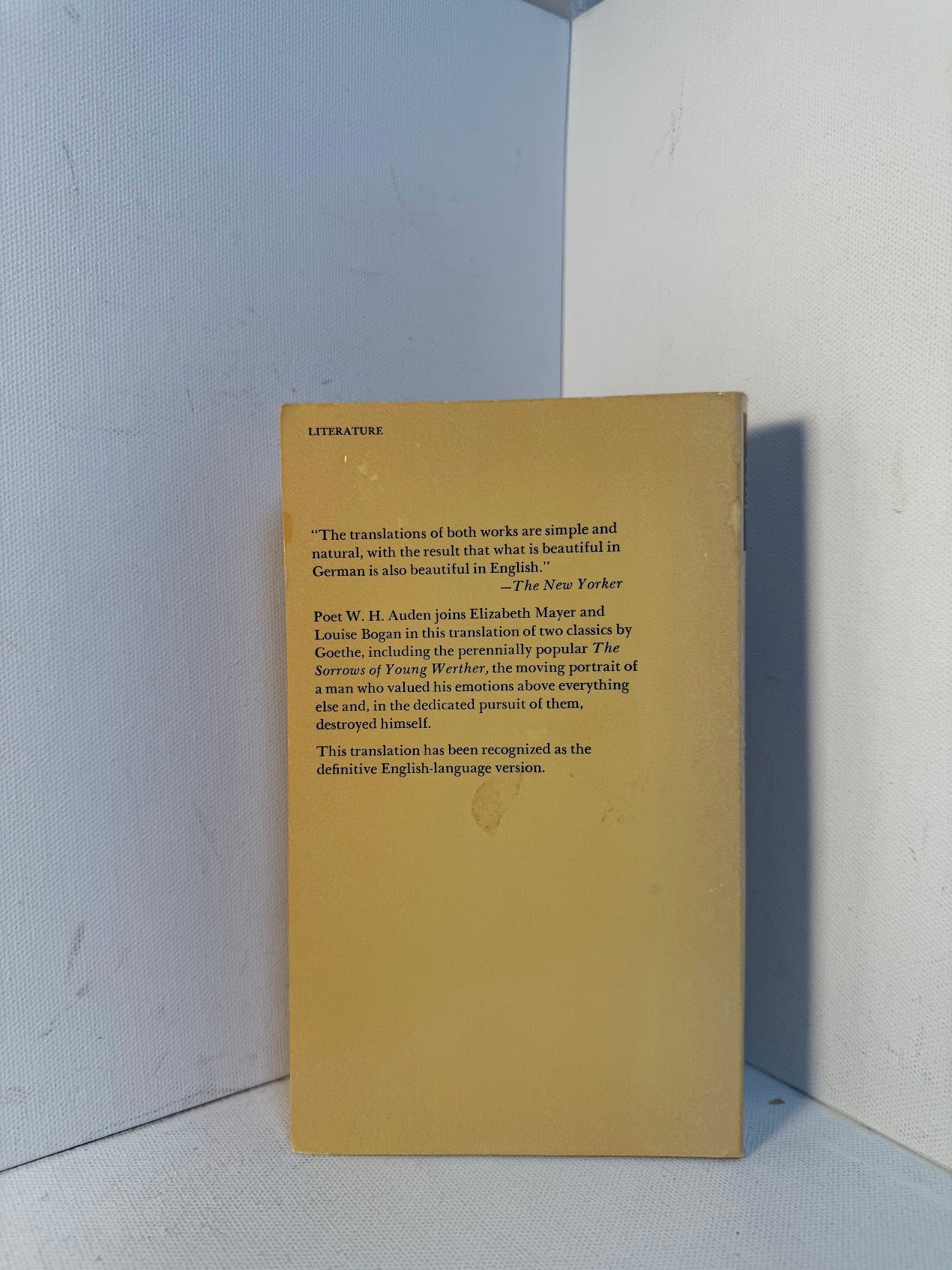 The Sorrows of Young Werther and Novella by Goethe