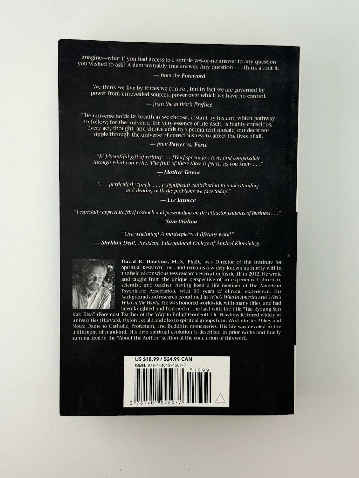 Power Vs. Force by David R. Hawkins