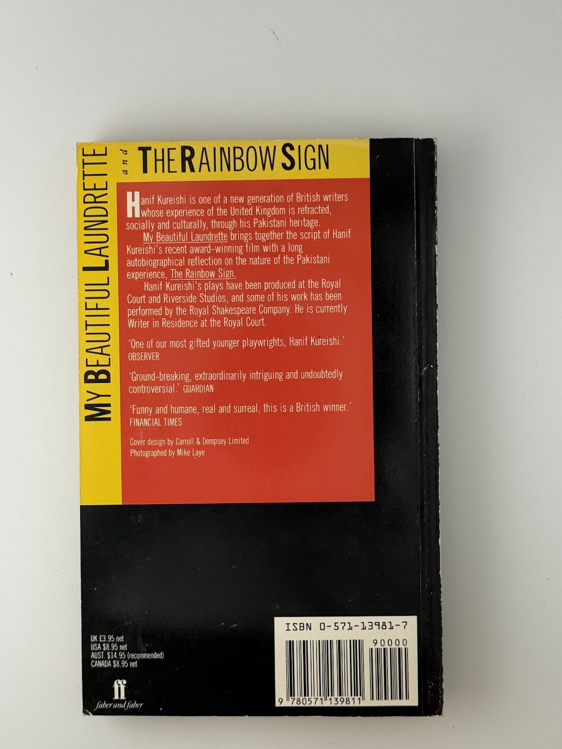 My Beautiful Launderette/The Rainbow Sign by Hanif Kureishi