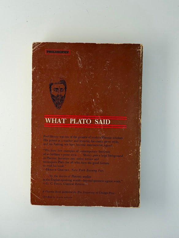 What Plato Said by Paul Shorey