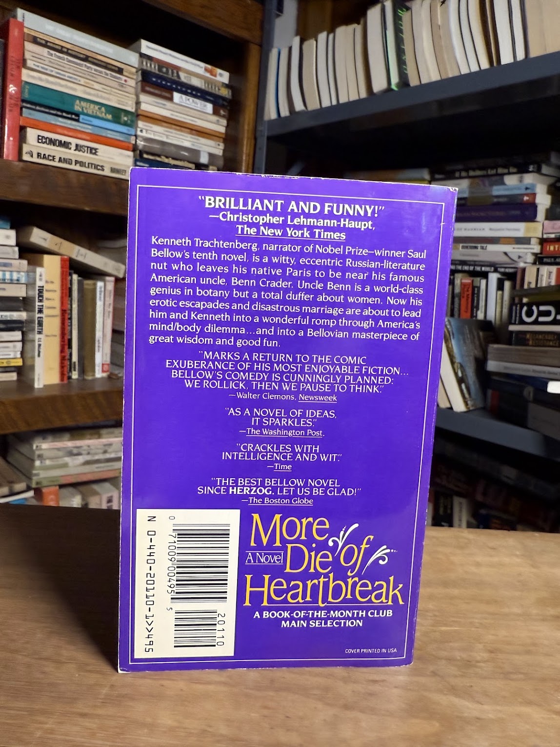 More Die of Heartbreak by Saul Bellow
