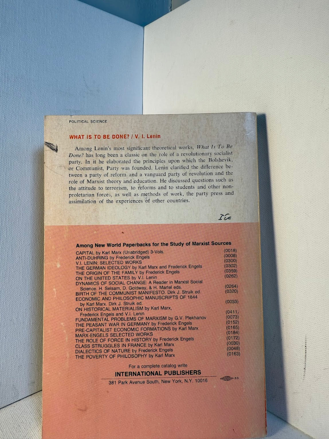 What is to Be Done? by V.I. Lenin