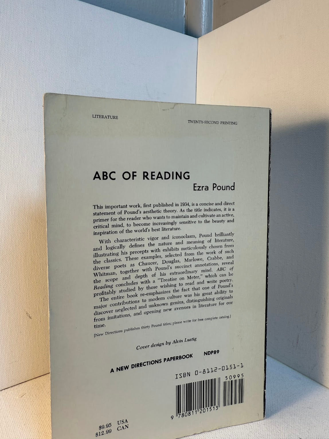 ABC of Reading by Ezra Pound