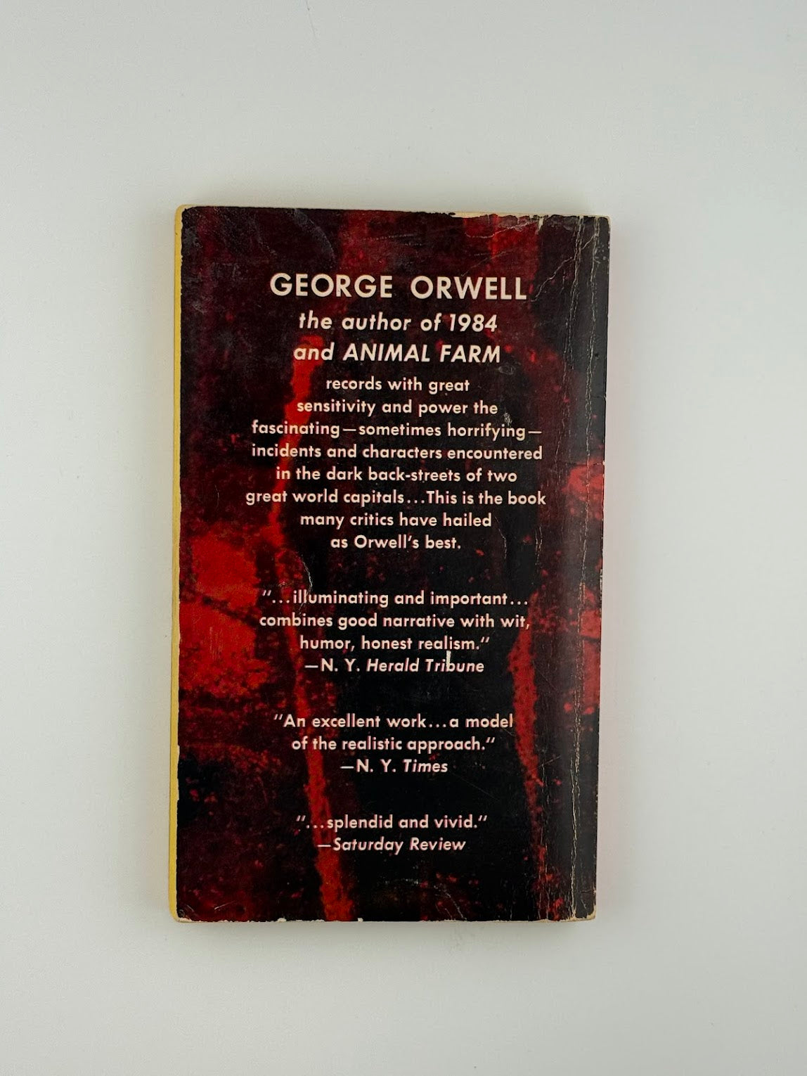 Down and Out in Paris and London by George Orwell