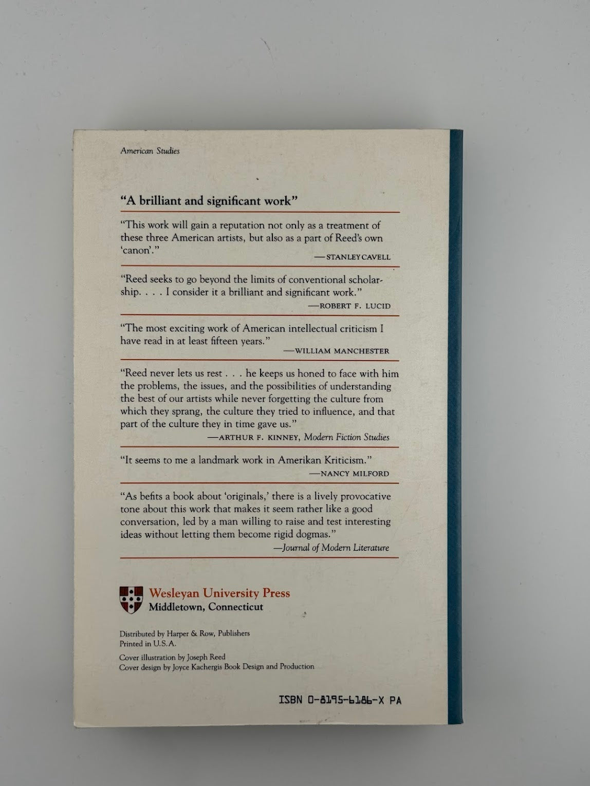 Three American Originals - John Ford, William Faulkner & Charles Ives by Joseph W. Reed