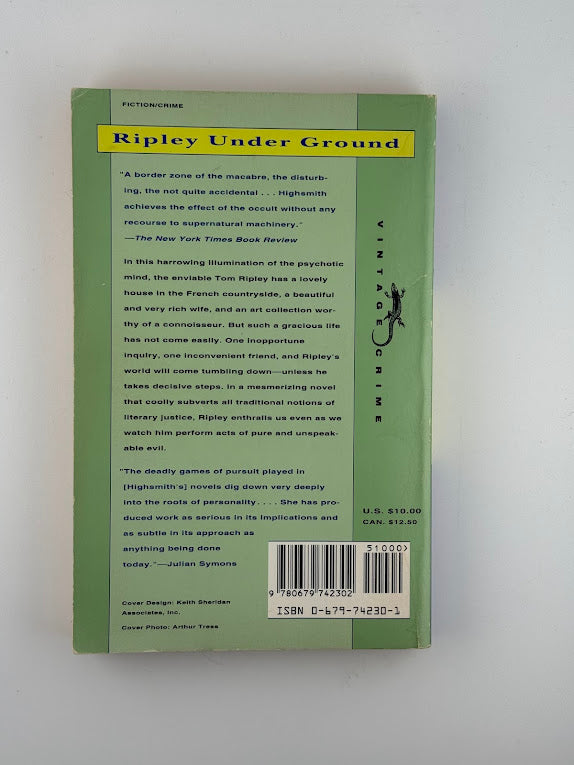 Ripley Under Ground by Patricia Highsmith