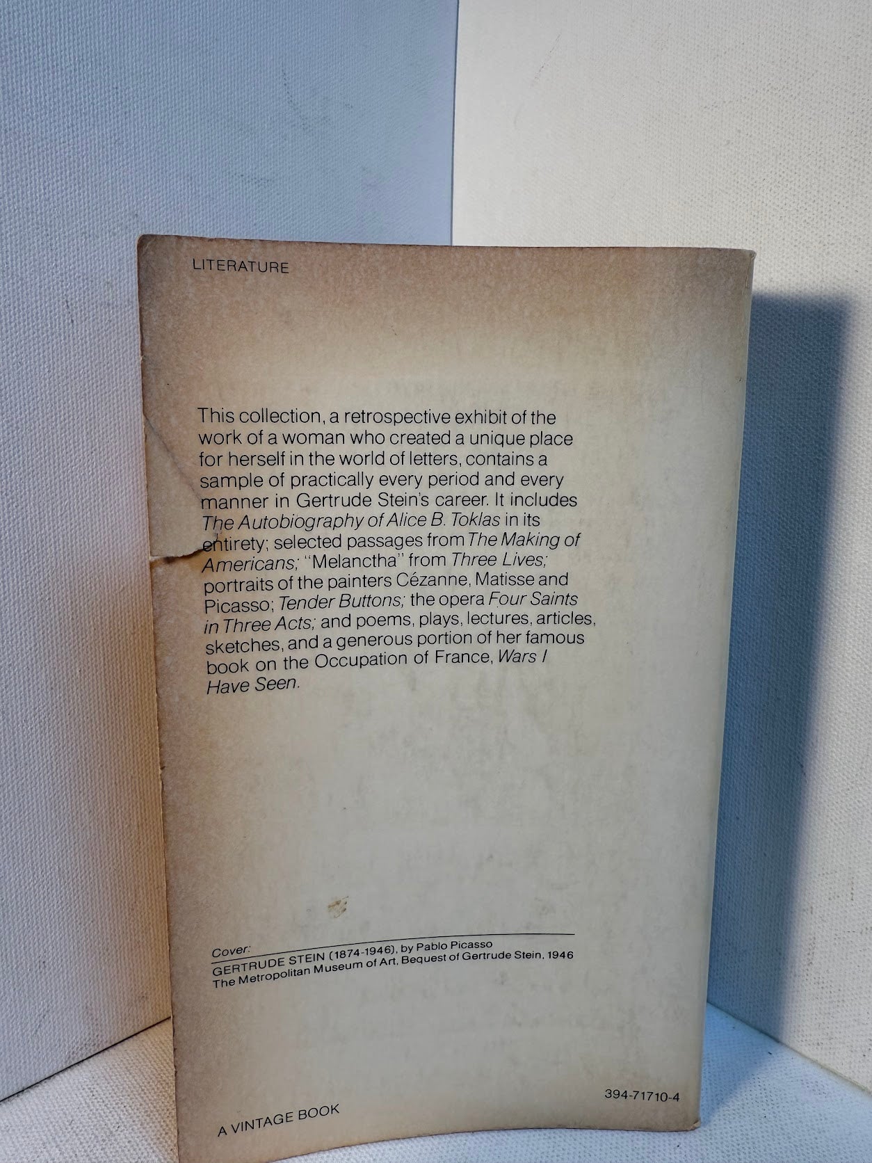 Selected Writings of Gertrude Stein
