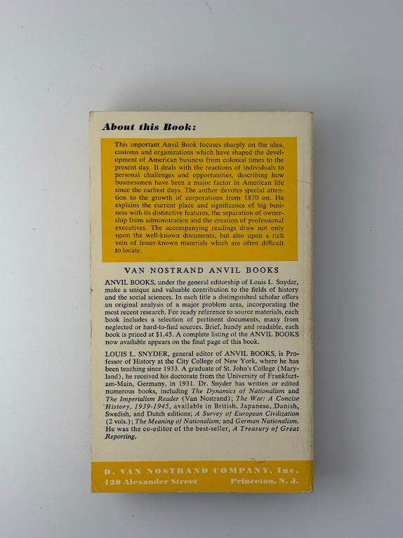 Basic History of American Business by Thomas C. Cochran