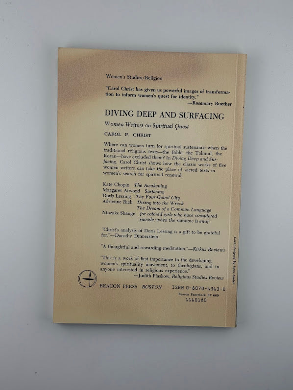 Diving Deep and Surfacing - Women Writers on Spiritual Quest by Carol P. Christ