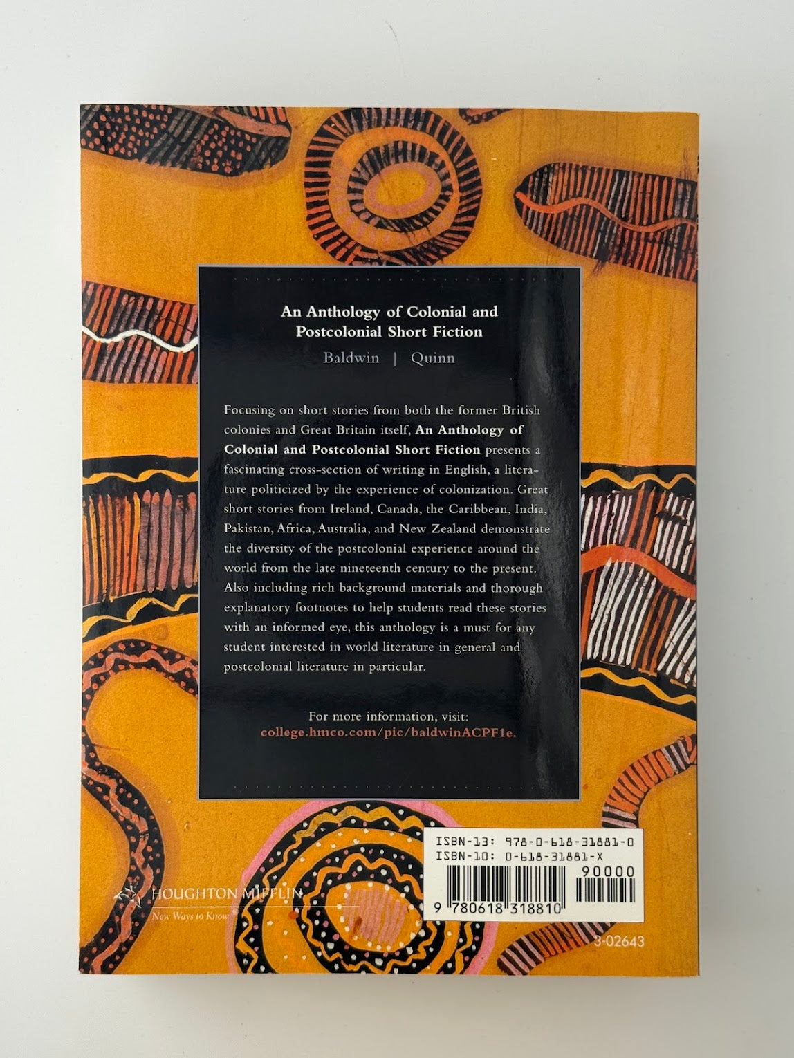 An Anthology of Colonial and Postcolonial Short Fiction