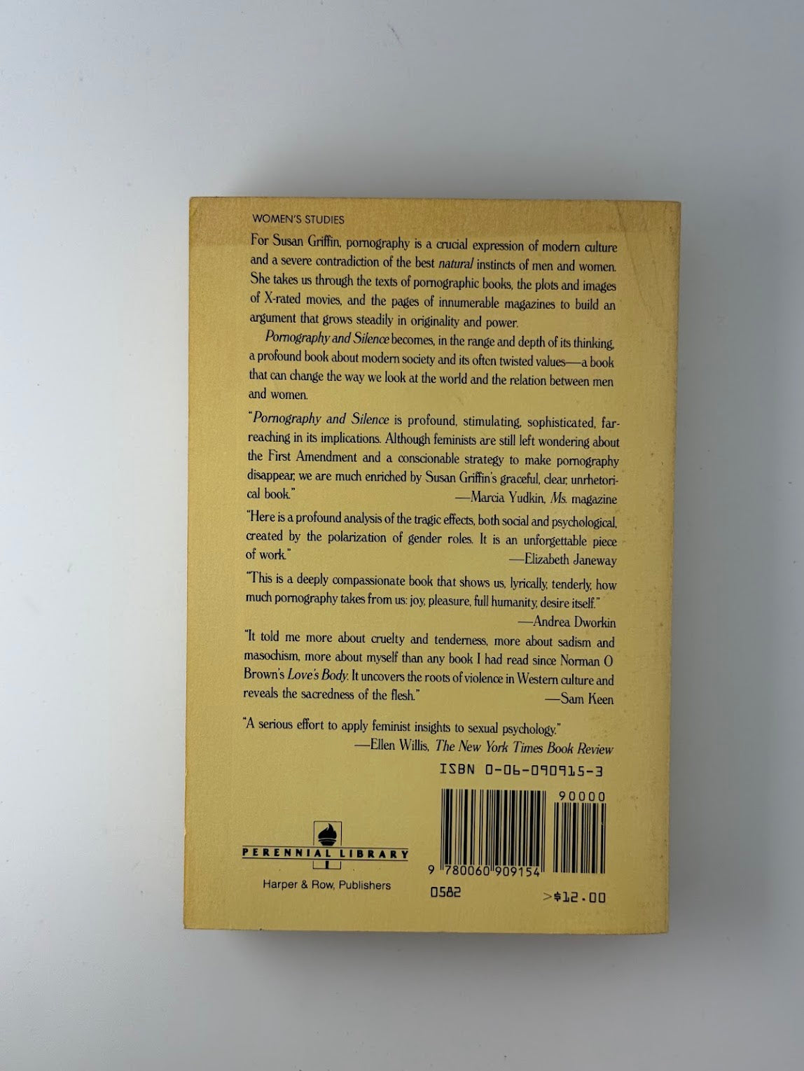 Pornography and Silence by Susan Griffin