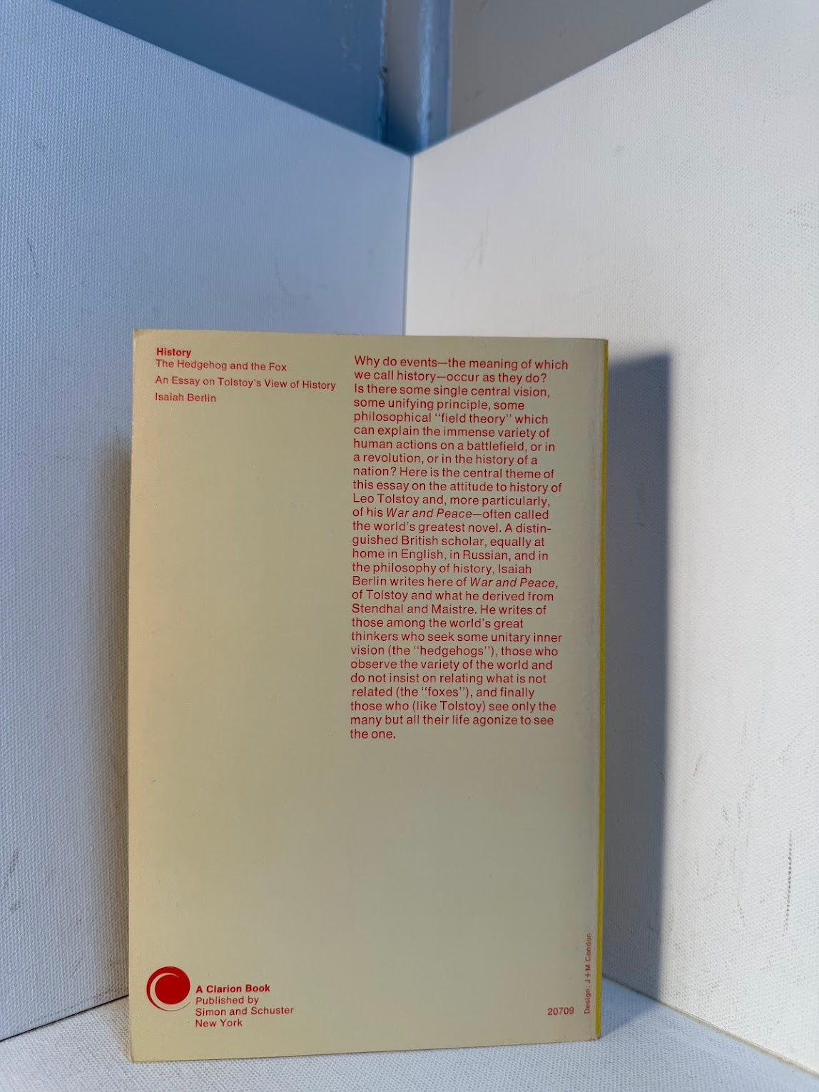 The Hedgehog and the Fox by Isaiah Berlin