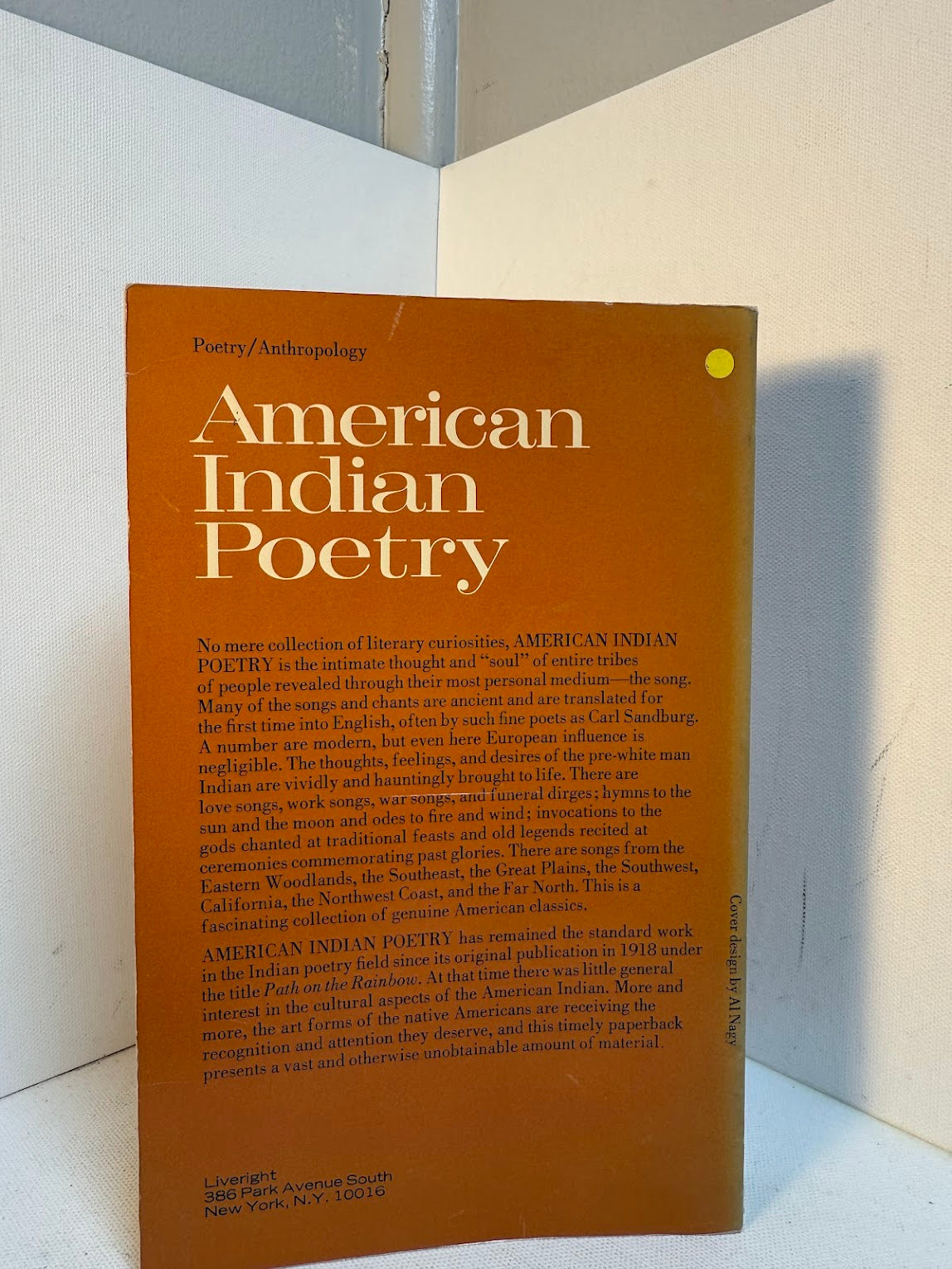 American Indian Poetry edited by George W. Cronyn