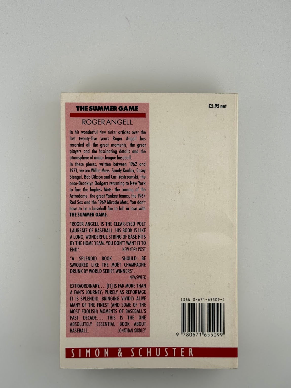 The Summer Game by Roger Angell