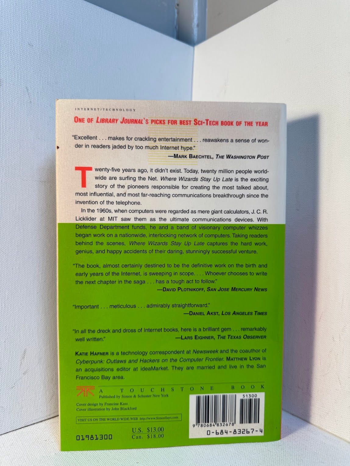 Where Wizards Stay Up Late - The Origins of the Internet by Katie Hafner and Matthew Lyon