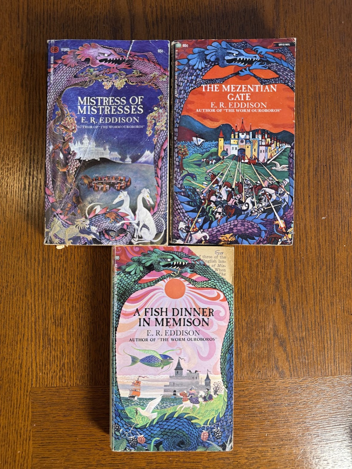 vintage trilogy by E.R. Eddison