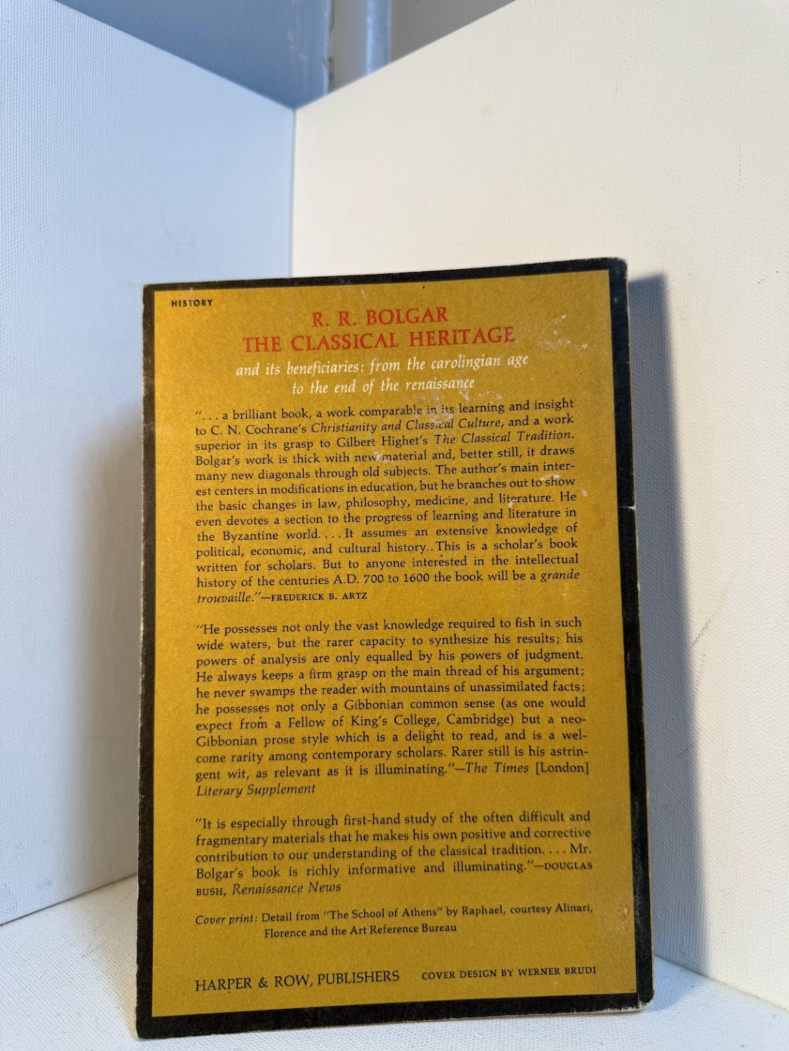 The Classical Heritage by R.R. Bolgar