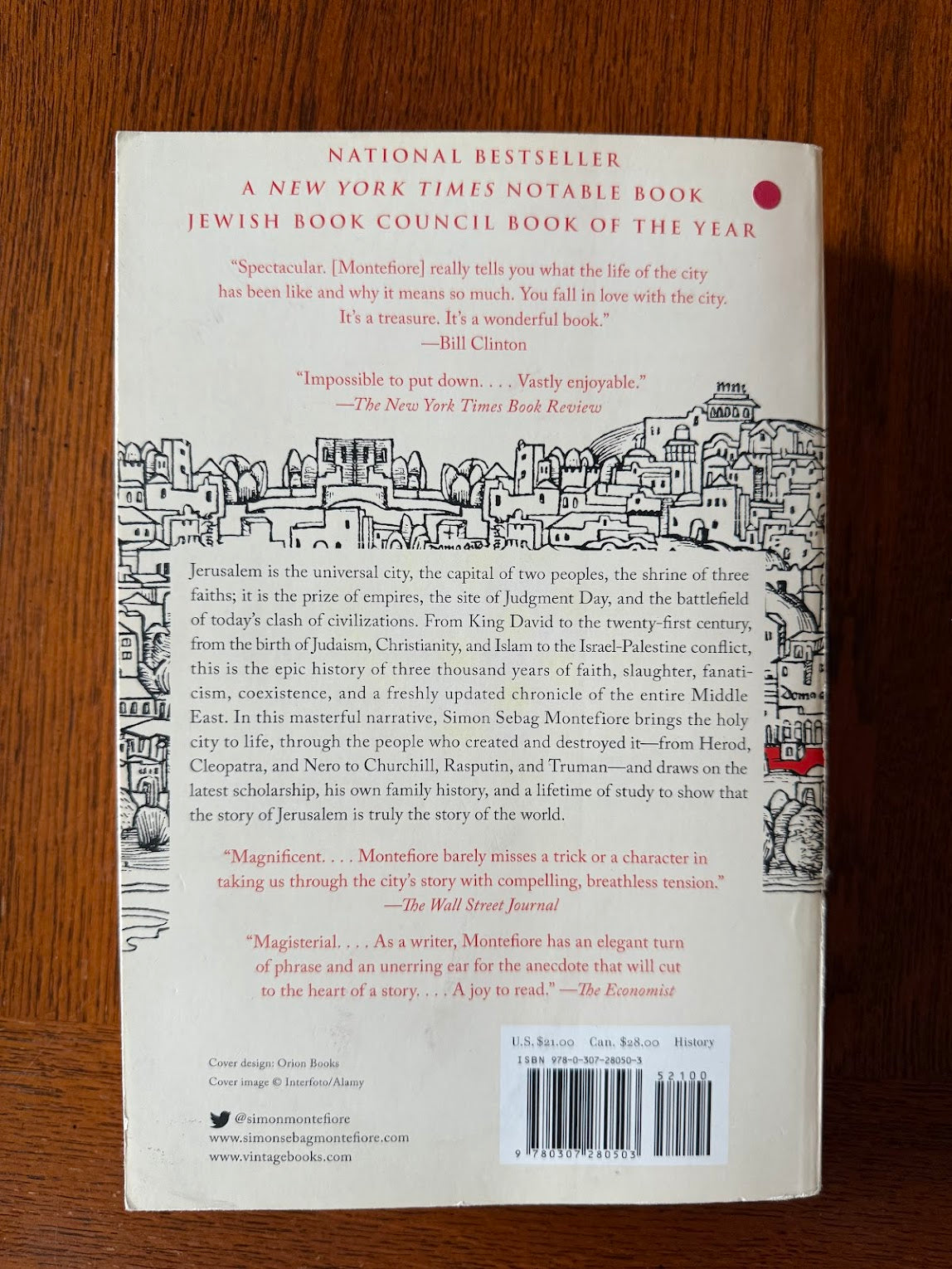 Jerusalem The Biography by Simon Sebag Montefiore