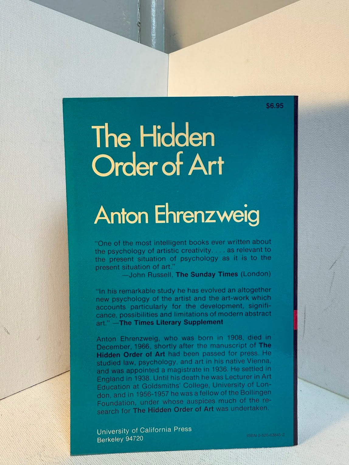The Hidden Order of Art by Anton Ehrenzweig