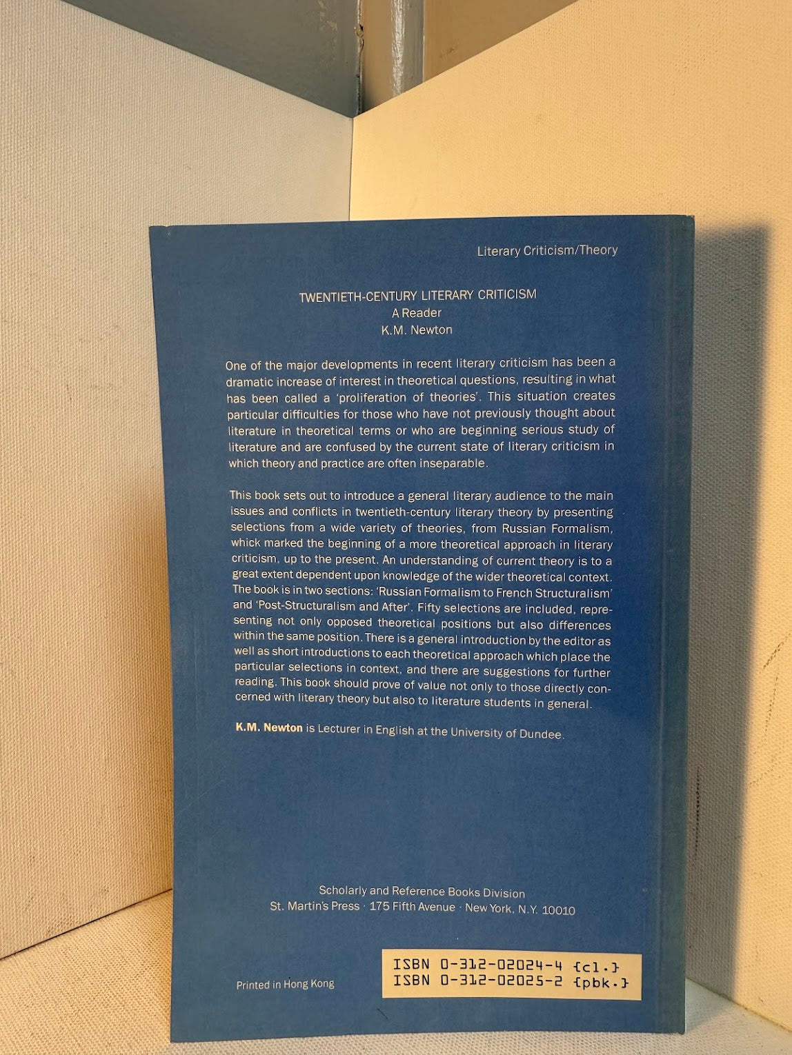 Twentieth Century Literary Theory - A Reader by K.M. Newton
