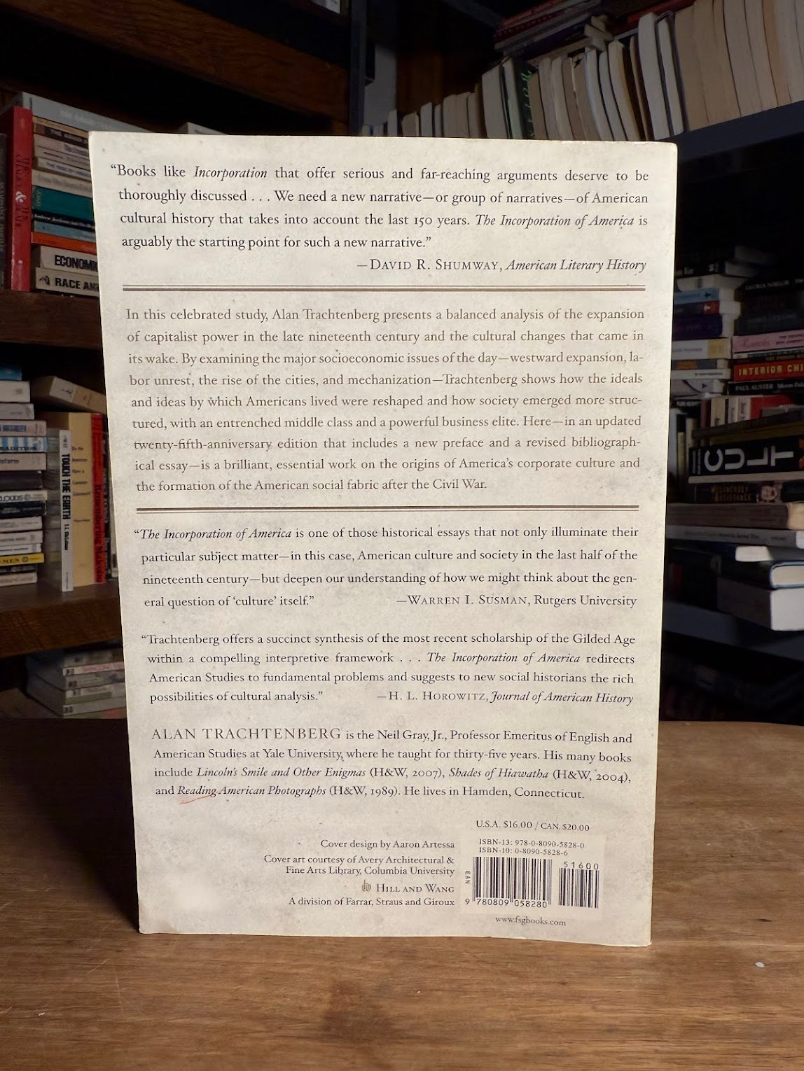 The Incorporation of America by Alan Tracthenberg