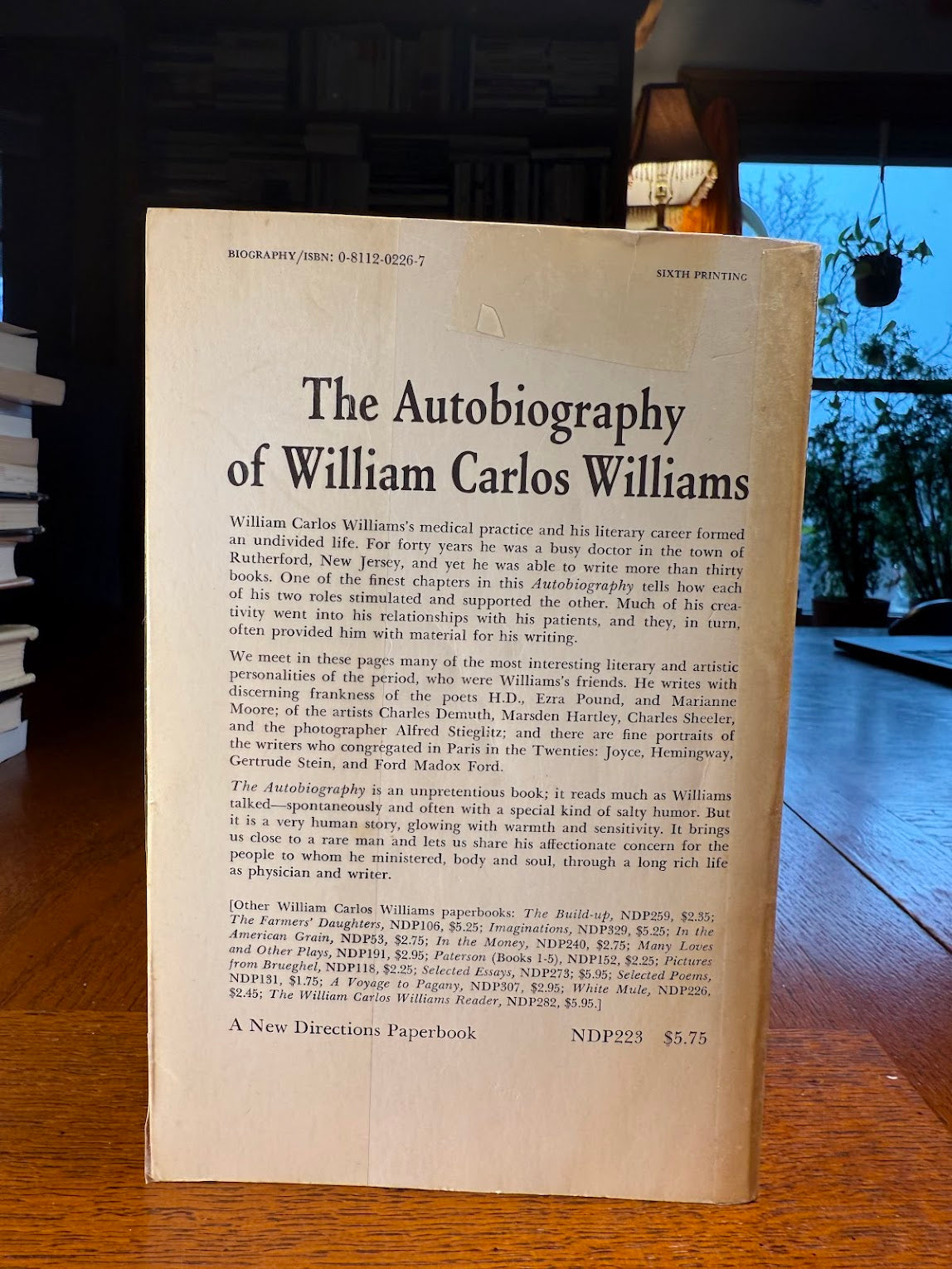 The Autobiography of William Carlos Williams