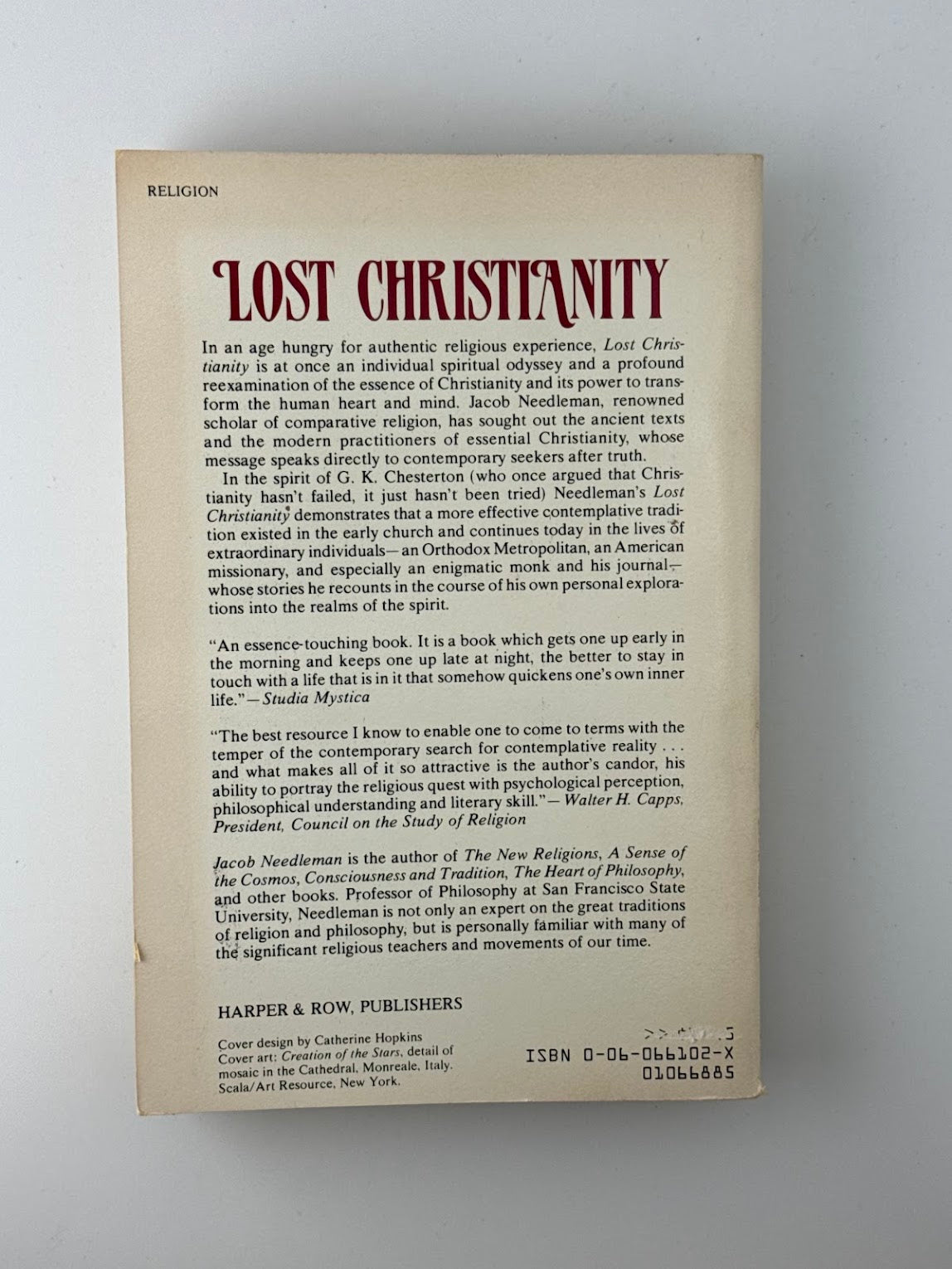 Lost Christianity by Jacob Needleman