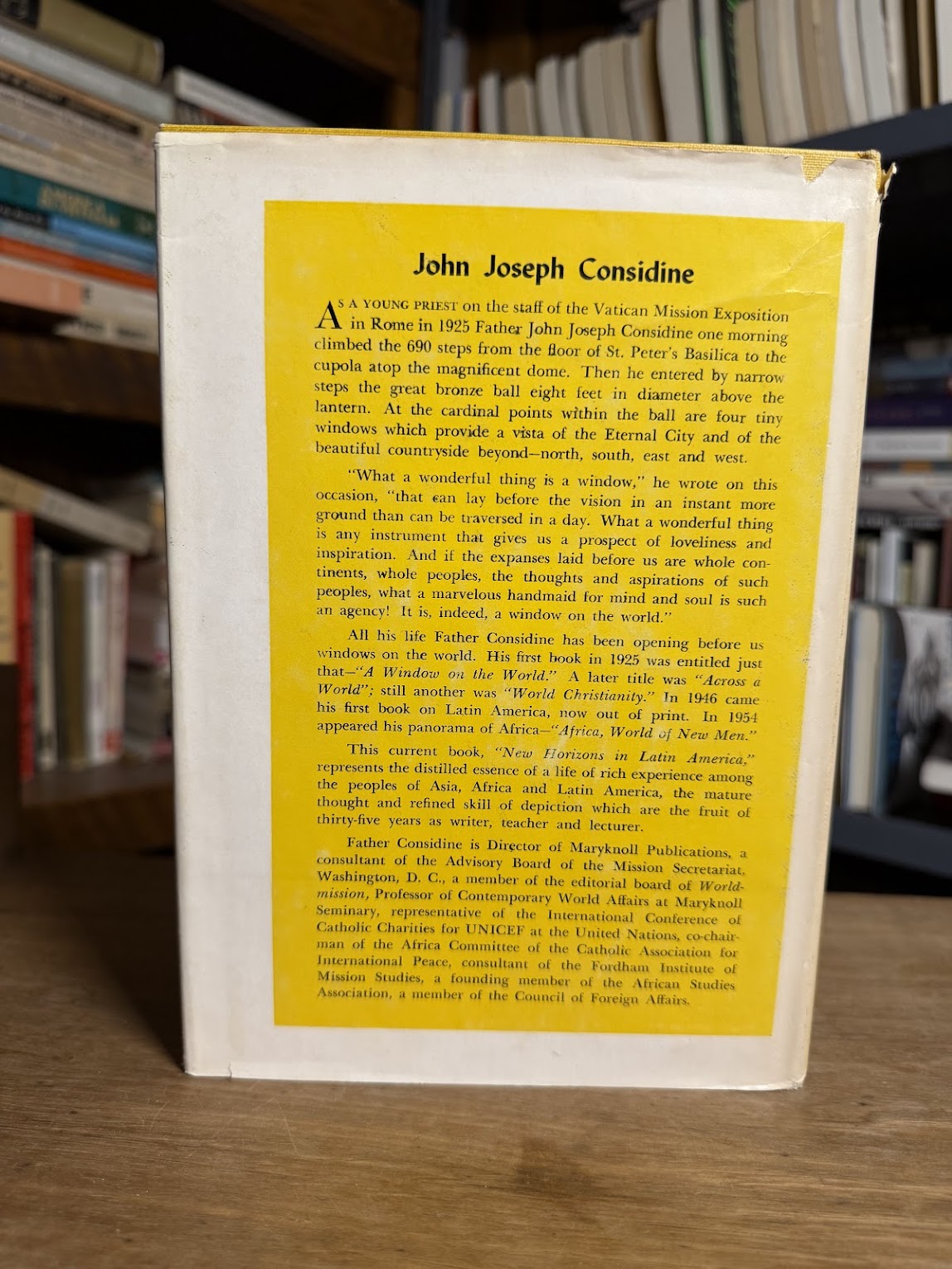 New Horizons in Latin America by John J. Considine